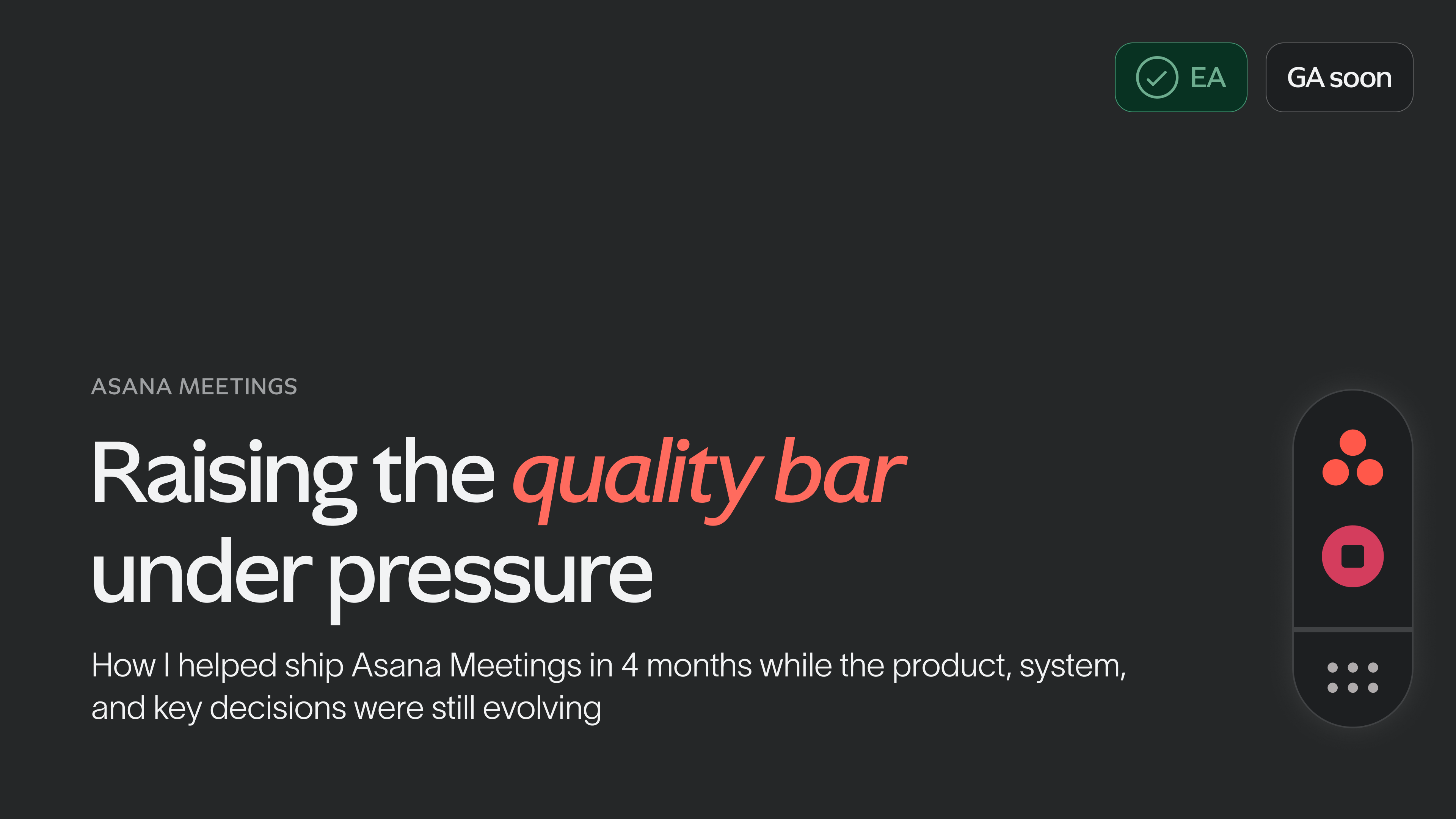 Asana Meetings — title slide